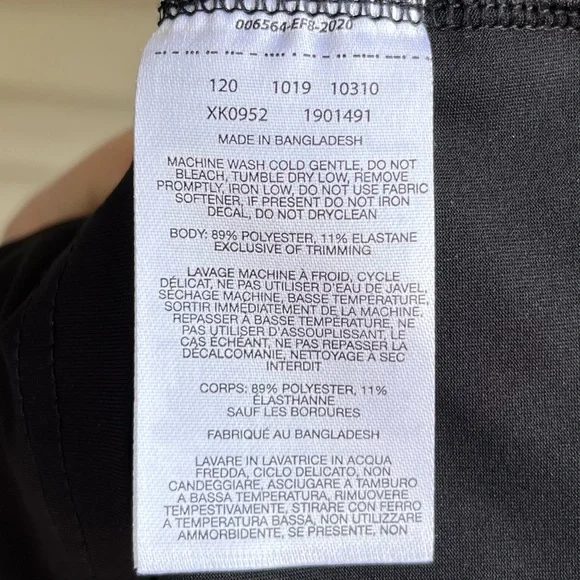 •Columbia• Black Drawstring Side Waist Athletic Dress - Size Large - Picture 8 of 9